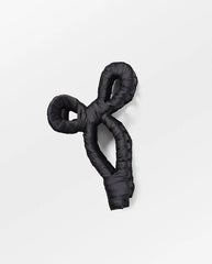 Luster Bow Hair Claw - BLACK