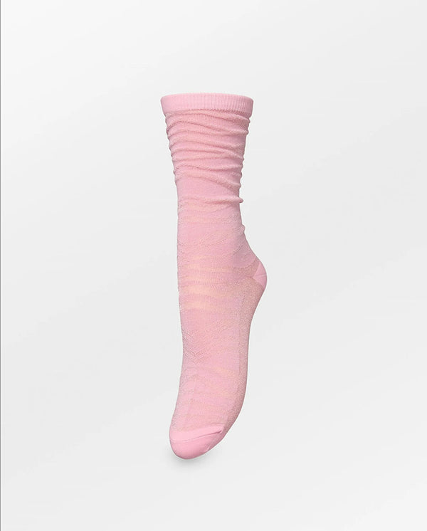 Amina Glitter Sock - Cashmere Rose
