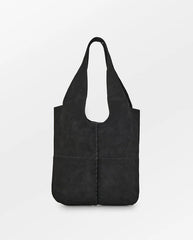 Suede Demi Bag Black