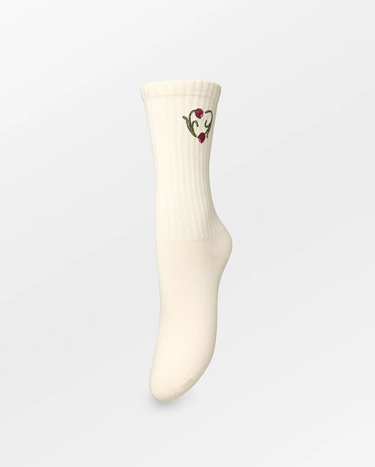 Tulipa Cotta Sock - Birch White