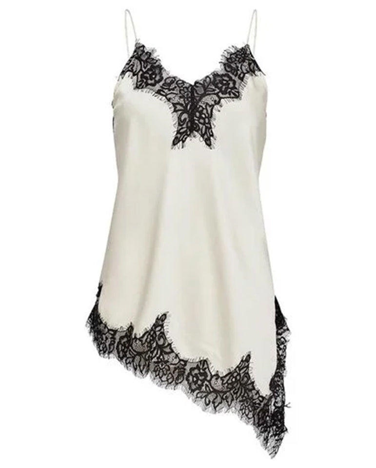 Naomi Asym Lingerie Top - Pearl