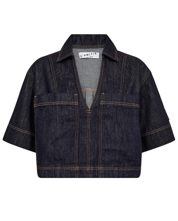 Drew Denim Top - Unwashed