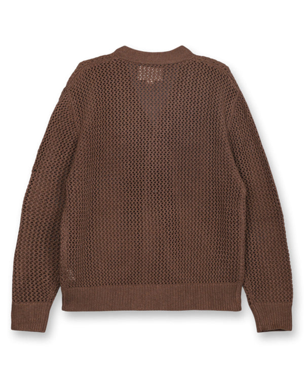 Braid Cardigan LIGHT BROWN
