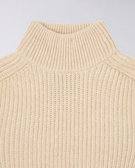 Roni High Collar Sweater - Beige