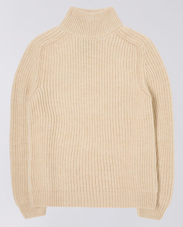 Roni High Collar Sweater - Beige