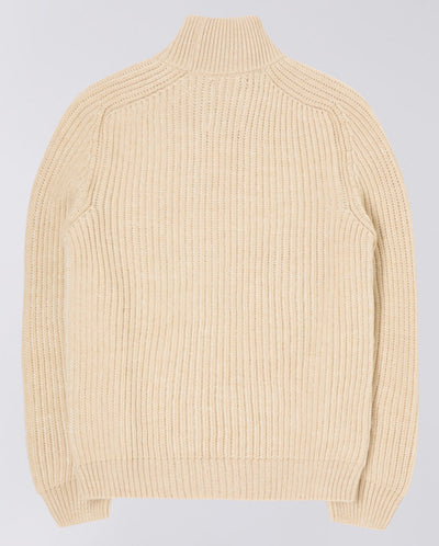 Roni High Collar Sweater - Beige