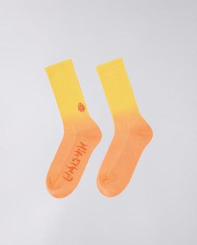 Contrast Sleeve Tee Faded Orange