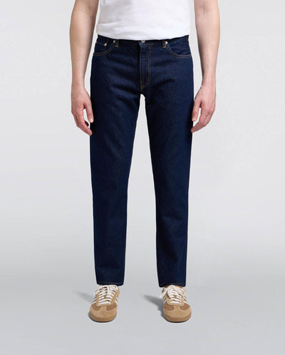 Regular Tapered Kaihara Pure Indigo Openend Denim - Blue Rinsed