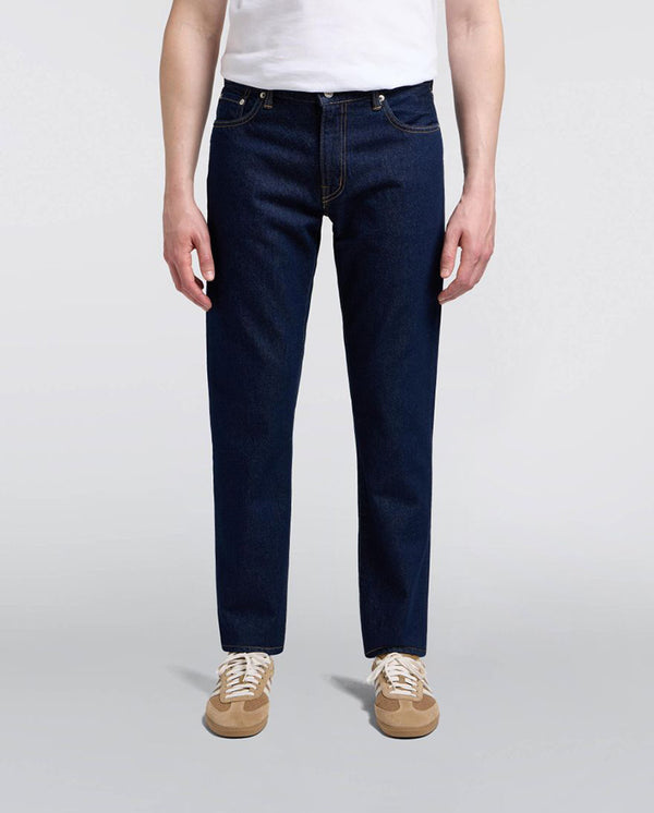 Regular Tapered Kaihara Pure Indigo Openend Denim - Blue Rinsed