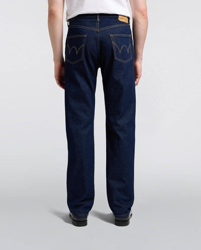 Regular Straight Kaihara Pure Indigo Openend Denim - Blue Rinsed