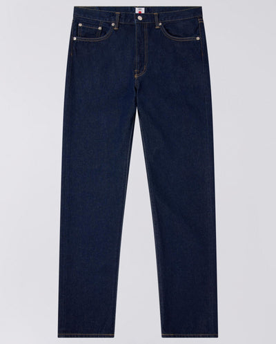 Regular Straight Kaihara Pure Indigo Openend Denim - Blue Rinsed