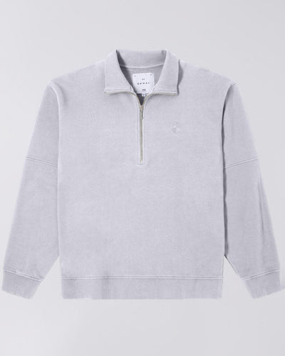 Koji Half Zip Sweat - Grey Marl