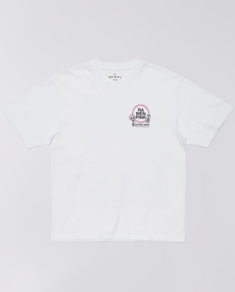 Ramen Pink Tee - White