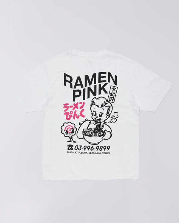 Ramen Pink Tee - White