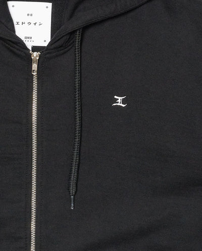Gem Zipped Hoodie - Garment Black