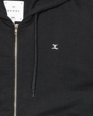 Gem Zipped Hoodie - Garment Black