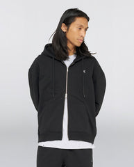 Gem Zipped Hoodie - Garment Black