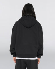 Gem Zipped Hoodie - Garment Black