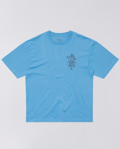 Ekoda Bath House Tee - Blue Garment Washed