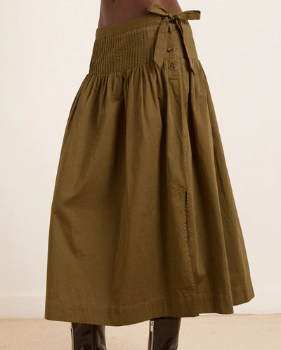Josie Midi Skirt - Olive