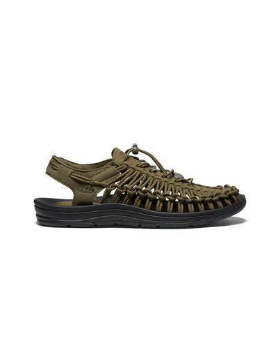 Mens Uneek Sandal - DARK OLIVE/BLACK