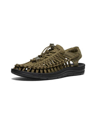 Mens Uneek Sandal - DARK OLIVE/BLACK