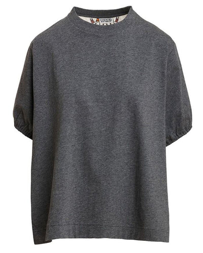 Kos T-Shirt with Silk Scarf Back - Black Multi