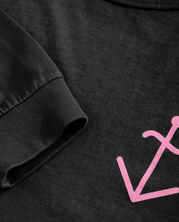 FEIJÓ LONG SLEEVE T-SHIRT - GREY/BUBBLE LOGO