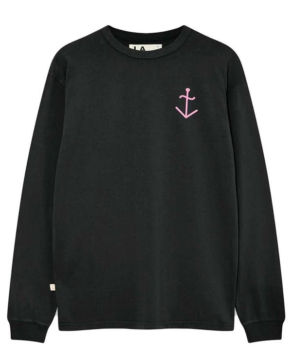 FEIJÓ LONG SLEEVE T-SHIRT - GREY/BUBBLE LOGO