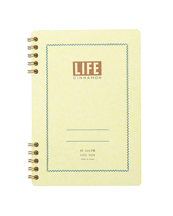 Life Cinnamon Notebook-Graph RED