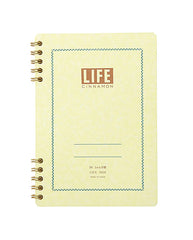 Life Cinnamon Notebook-Graph RED
