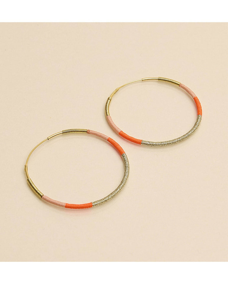 Camiri Large Hoops - Orange