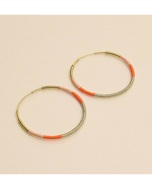 Camiri Large Hoops - Orange
