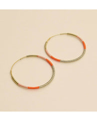Camiri Large Hoops - Orange