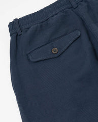 Pleated Track Pant - Dark Navy Patchwork