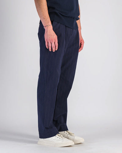 Donati pants - navy stripes