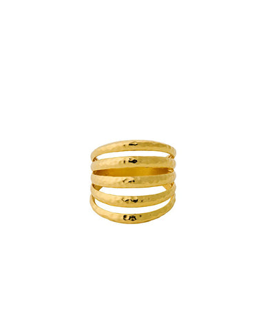 Enamel Stone Ring Fuchsia