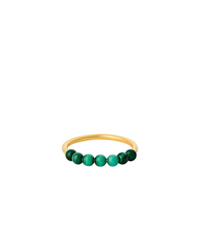 Forest Malachite ring GOLD
