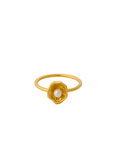 Tiger Eye Rectangle Ring GOLD