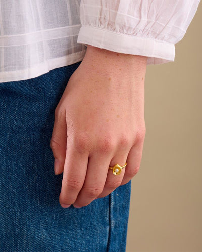 Hidden Pearl Ring GOLD