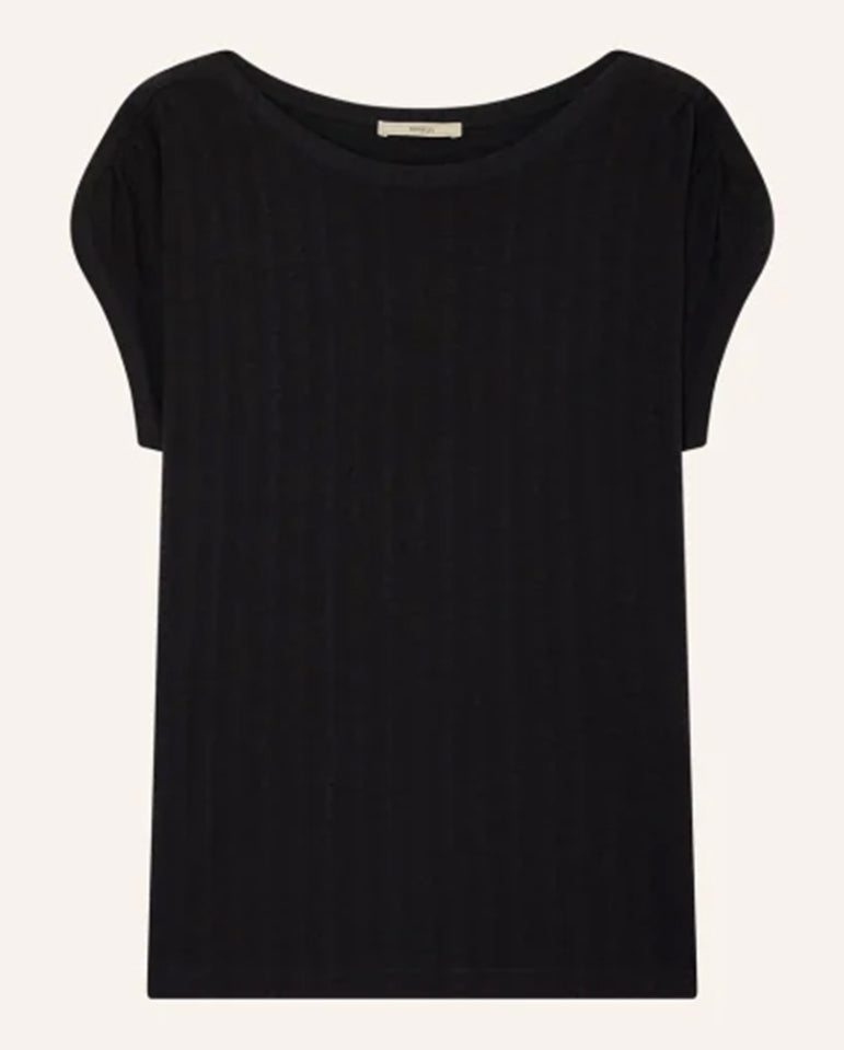 Sixto Jacquard Top - Moonless