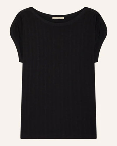 Sixto Jacquard Top - Moonless