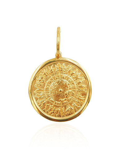 Shield of Achilles Charm - Gold