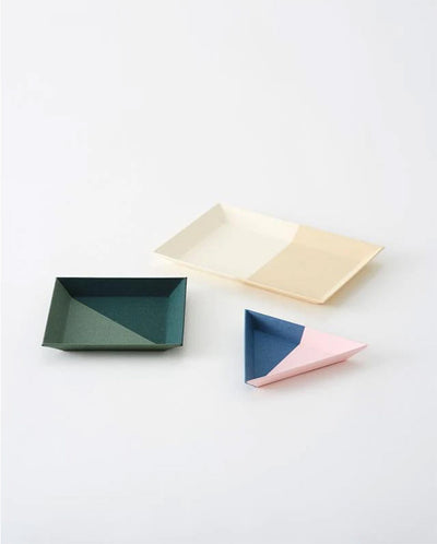 Paper Tray Triangle - Small Pink Blue