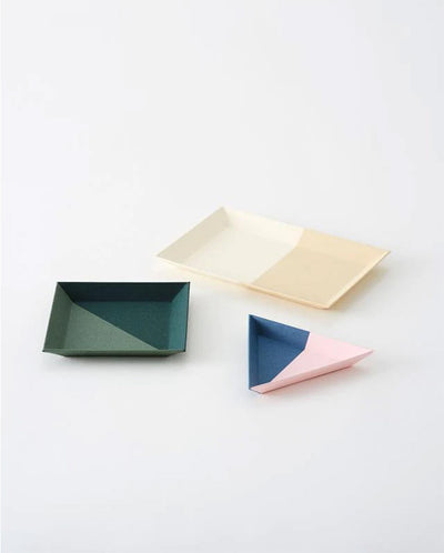 Paper Tray Triangle - Small Grey Black