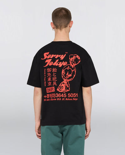 Sorry Tokyo T-Shirt - Black Garment wash