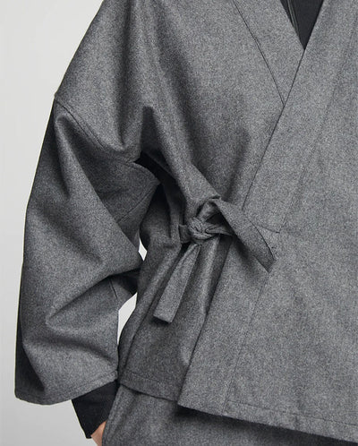 Wool Worker Kimono Jacket GREY