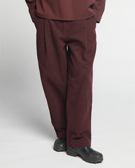 British Twill Worker Pant Wine