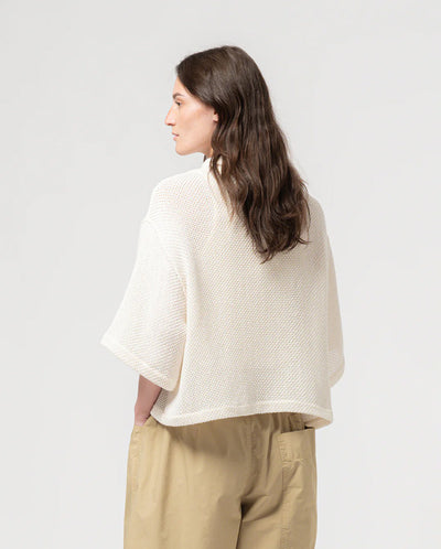 Sumatra Trellis Shirt - Ecru