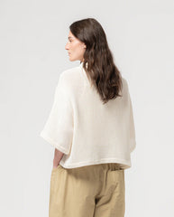 Sumatra Trellis Shirt - Ecru